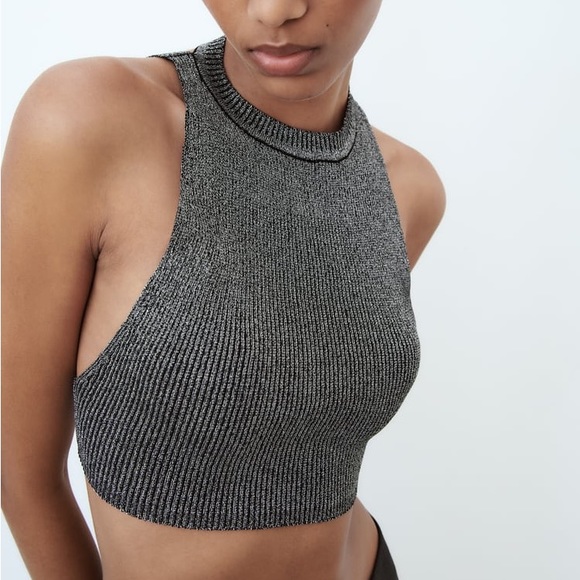 Zara Open Back Knit Top - Picture 4 of 9